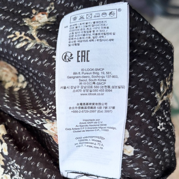 🆕⭐️Maje Floral Textured Blouse Black Ruffle Romantic Boho Top Size L (3) Chic - Picture 13 of 15